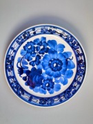 Talerzyk dekoracyjny, fajans, PRL