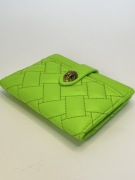 Kurt Geiger portfelik damski limonkowo zielony pikowany nowy