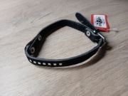 Obroża welurowa ozdobna  dla kota małego psa Dino 12mm/32cm