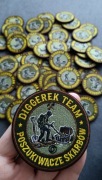 Naszywka z rzepem "Diggerek Team * Poszukiwacze Skarbów"
