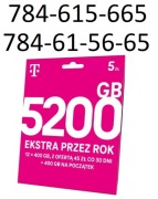 starter T-Mobile 784-615-665 łatwy złoty numer NOWY