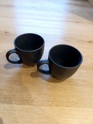 Kubek czarny, filiżanki 2 szt.