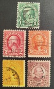 U.S.A.: 1922/34r. Mi 260F; 263FI; 271Fa; 272F; 274F. kas.