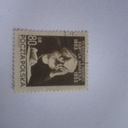 Znaczek Polska Karol Marks 1953 rok-  #1