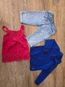 U10. WYPRZEDAŻ OKAZJA Zestaw paka ubrań 98-104 dla dziewczynki 