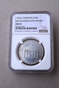 Niemcy NRD 20 marek 1990 A  Brama Brandenburska   NGC  MS65