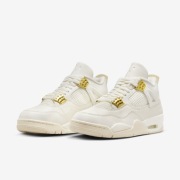 Buty Nike Jordan 4 White & Gold (Metallic Gold) 41