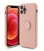 Etui FINGER RING do Apple iPhone 12 PRO różowy