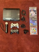 PlayStation 3 SuperSlim 500GB, 2pady, PSMove, kamera i gry