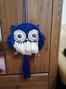 Chabrowa sowa makrama 