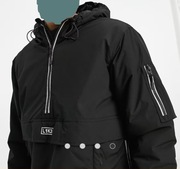 Bershka czarna kurtka wiatrówka, rozmiar L