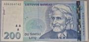 Banknot oryginalny 200 DU SIMTAI LITU Litwa