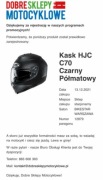 Kask motocyklowy HJC C70 czarny