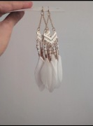 Kolczyki piórka anielskie