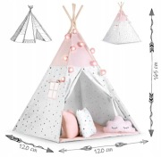Nowy namiot tipi wigwam dla dziecka różowy 