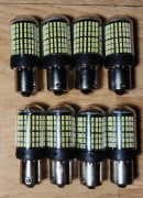 8 SZT. Żarówki LED Canbus P21W 1156 BA15S Biały 3014-144SMD