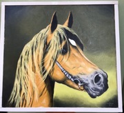 Portret konia obraz olej na płótnie