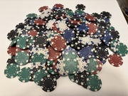 DUŻY ZESTAW DO GRY W POKERA TEXAS 300 ŻETONÓW