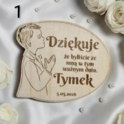 Magnesy. Pierwsza Komunia Święta. Podziękowania. Personalizowane 8cm. 