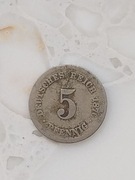 Niemcy 5 Pfennig 1876