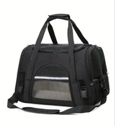 Torba transportowa dla zwierząt, czarna, 44x25x28cm