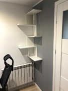 Półka wisząca nowoczesna narożna szafka narożna BIAŁA NOWA