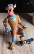 Figurka duża retro pies Scooby Doo 20 cm skate deskorolka Hanna Barbera 