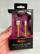 kabel synchronizujący i ładujący Grixx Optimum Micro-USB do USB