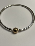 Pandora bransoletka bangle 21 zapięcie 14 k zloto