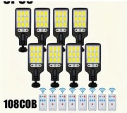 Lampa solarna , uliczna, czujnik ruchu i zmierzchu, zestaw 8 lamp