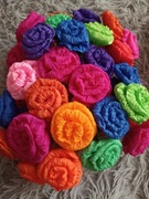 Kwiaty do palmy z krepiny i bibuły