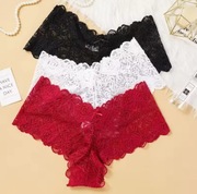 ZESTAW 3x KORONKOWE MAJTKI DAMSKIE – S / M / L