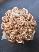 Flower box Wieczne róże Złote róże PROMOCJA