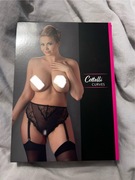 Cottelli CURVES 2XL figi Wysoki Stan Bez Krocza Paski do pończoch