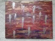 Obraz "Powrót do domu"  akryl na płótnie 40x50 cm