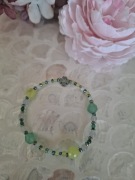 Bransoletka handmade z naturalnych kamieni jadeit hematyt awenturyn 