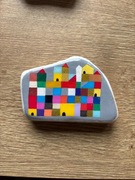 Miasto , magnes na lodówkę, malowany kamień