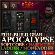 Diablo 2 Resurrected Apocalypse Fire Warlock ENDGAME ZESTAW NONLADDER D2R 