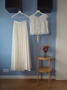 Suknia ślubna boho 2-częściowa, rozmiar S