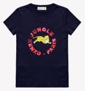 Kenzo X H&M czarny T-shirt damski a haftem lew podkoszulka S 36  okazja