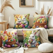 Poszewka na poduszkę 45cm x 45cm Wielkanocna Wielkanoc 4szt.