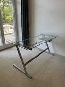 Szklane biurko 150x70 cm 