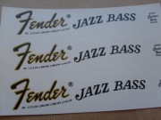 Fender Jazz Bass Logo Dekal