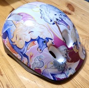 Kask rowerowy dziecięcy rozmiar S kolorowy jednorożce