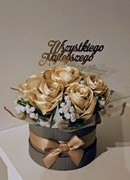 Flower box z wiecznymi różami Gotowy prezent na każdą okazję 