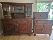 Kredens i pomocnik drewniane