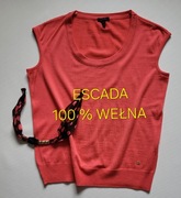 Escada 38-40 luksusowa bluzka sweterek wełna