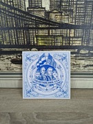 Dekoracyjna płytka ceramiczna – The Netherlands–USA (1782–1982)