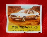 obrazek z gumy do żucia z PRL auto