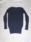 GRANATOWY DAMSKI SWETER ZARA M/L